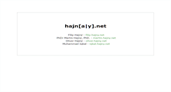 Desktop Screenshot of hajny.net