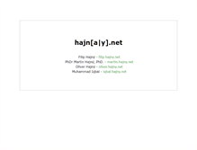 Tablet Screenshot of hajny.net
